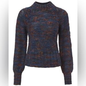 Veronica Beard Navy Malie Space Dyed Sweater XS